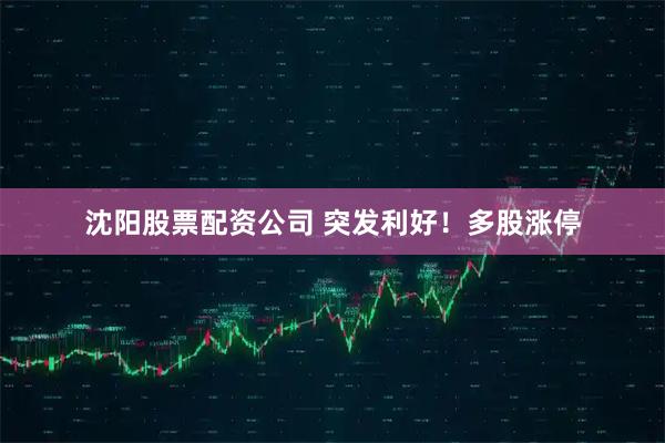 沈阳股票配资公司 突发利好!多股涨停